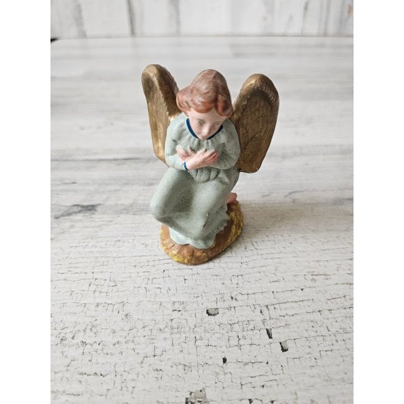 Vintage fontanini Italian Angel Glass Nativity Xmas religious decor cherub - Picture 2 of 8